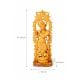 Handmade Wood Krishna Idol with Peacock Frame